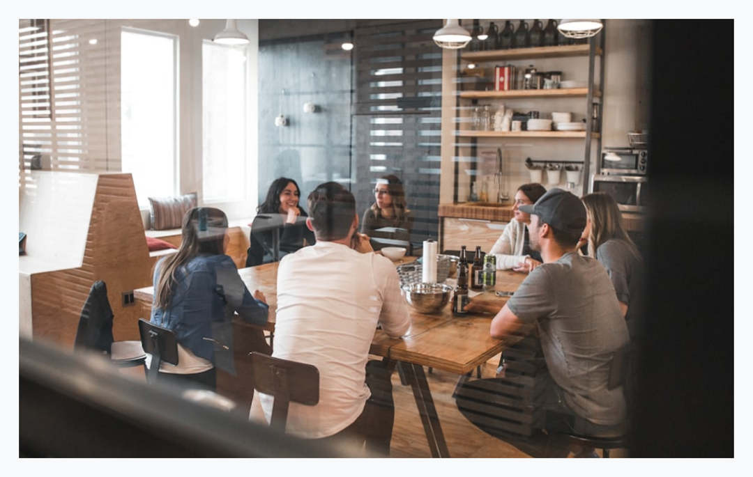 photo of a business meeting